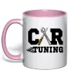 Чашка с цветной ручкой Car tuning Нежно розовый Чашка с цветной ручкой Car tuning Нежно розовый фото