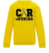 Детский Свитшот Car tuning Солнечно желтый фото