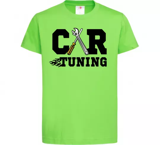 Детская футболка Car tuning Лаймовый фото
