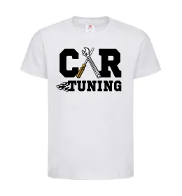 Дитяча футболка Car tuning Білий фото