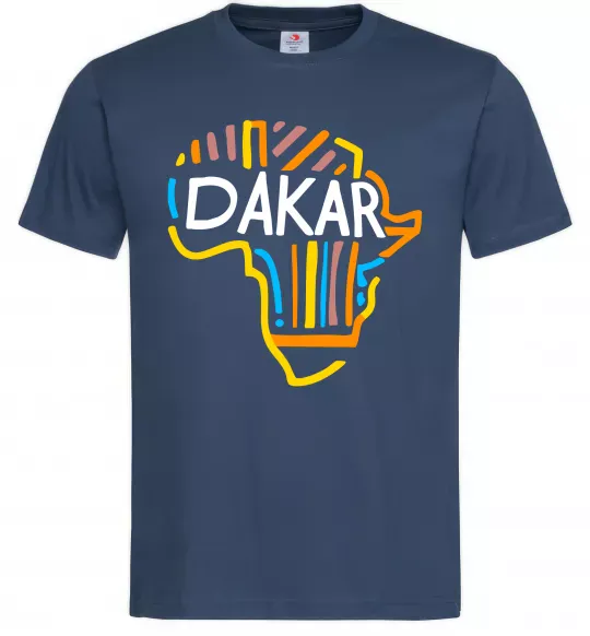Чоловіча футболка Dakar rally Темно-синій фото