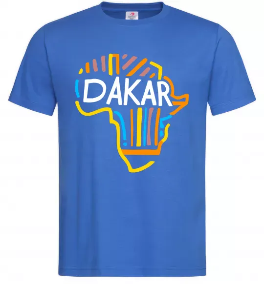 Чоловіча футболка Dakar rally Яскраво-синій фото
