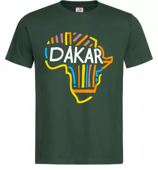 Чоловіча футболка Dakar rally Темно-зелений фото