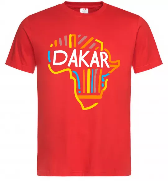 Чоловіча футболка Dakar rally Червоний фото