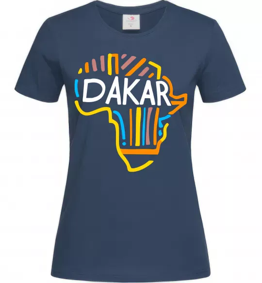 Женская футболка Dakar rally Темно-синий фото