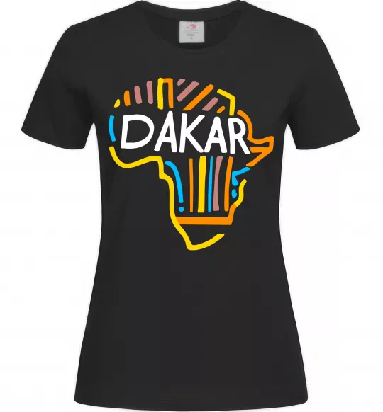 Женская футболка Dakar rally Черный фото