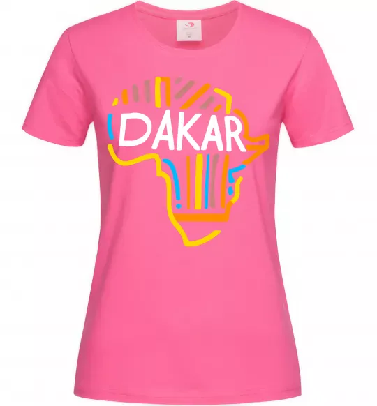Женская футболка Dakar rally Ярко-розовый фото
