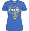 Женская футболка Dakar rally Ярко-синий фото