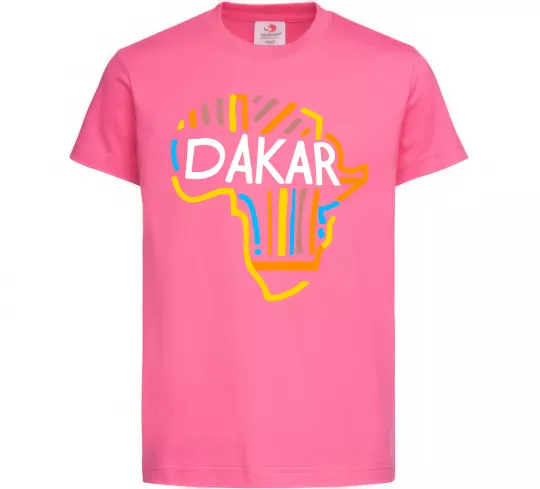 Детская футболка Dakar rally Ярко-розовый фото