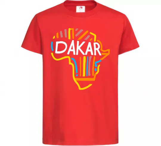 Детская футболка Dakar rally Красный фото
