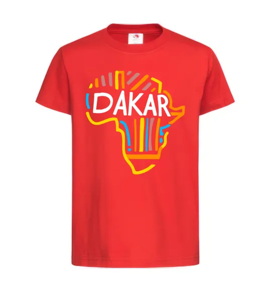 Детская футболка Dakar rally Красный фото