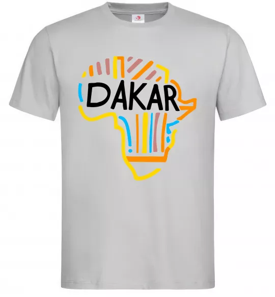 Чоловіча футболка Dakar rally Сірий фото