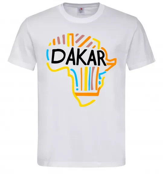 Чоловіча футболка Dakar rally Білий фото