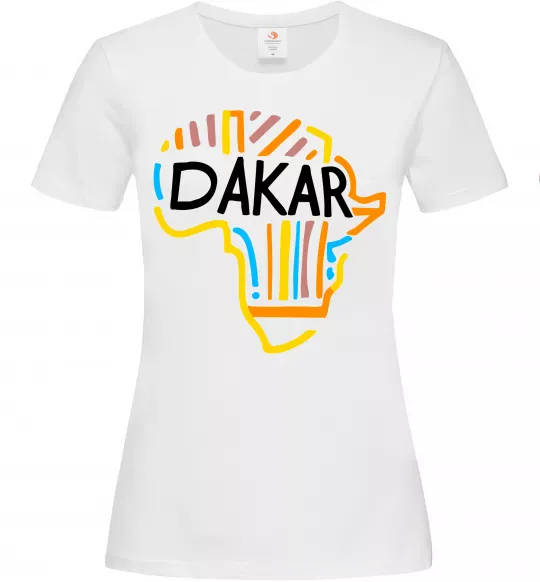 Женская футболка Dakar rally Белый фото