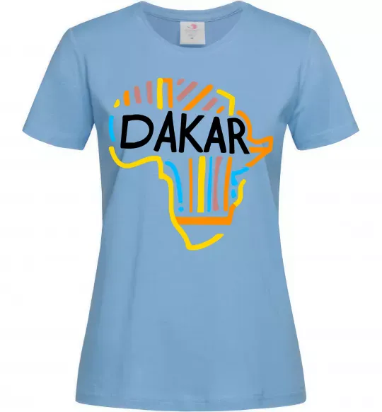 Женская футболка Dakar rally Голубой фото