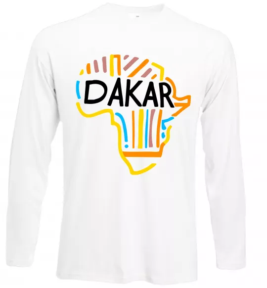 Лонгслив Dakar rally Белый фото