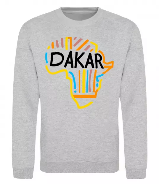 Свитшот Dakar rally Серый меланж фото