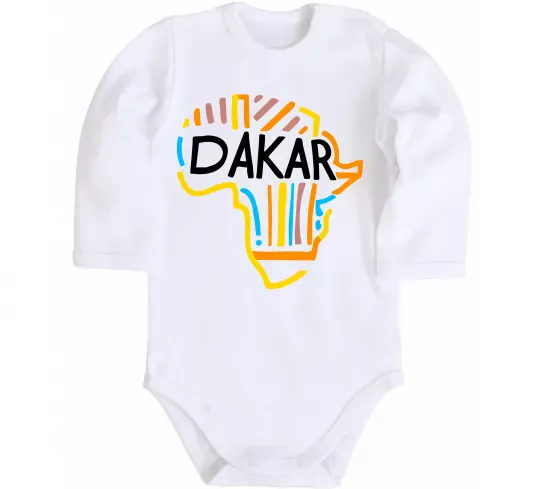 Детский боди Dakar rally Белый фото