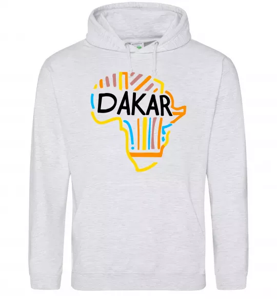 Чоловіча толстовка (худі) Dakar rally Сірий меланж фото