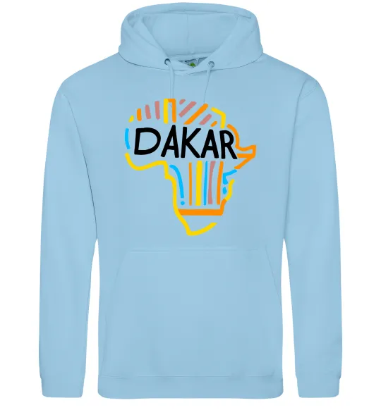 Чоловіча толстовка (худі) Dakar rally Блакитний фото