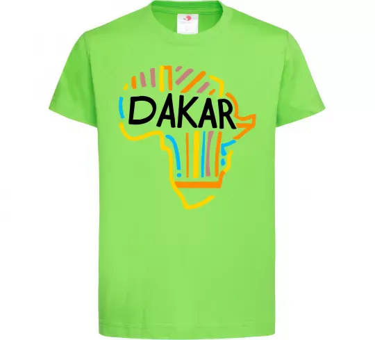 Детская футболка Dakar rally Лаймовый фото