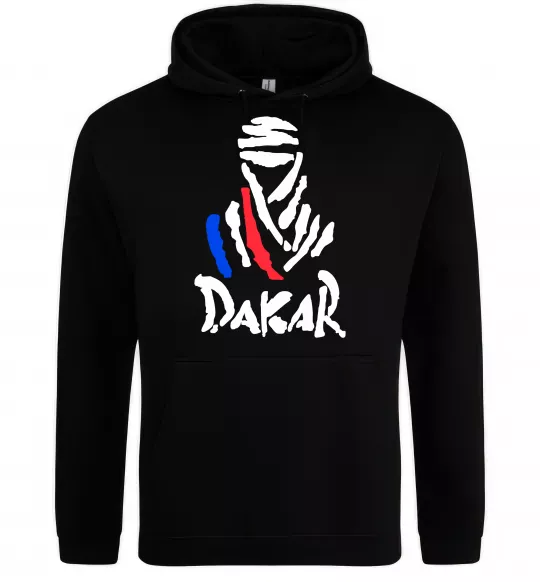 Мужская толстовка (худи) Раллі Дакар Черный фото