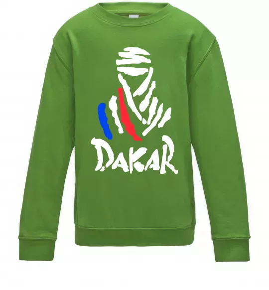 Детский Свитшот Раллі Дакар Лаймовый фото
