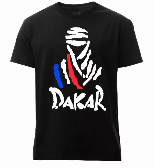 Чоловіча преміум футболка Раллі Дакар Чорний фото