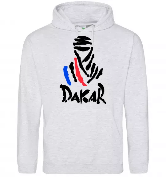 Женская толстовка (худи) Раллі Дакар Серый меланж фото