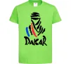 Дитяча футболка Раллі Дакар Лаймовий фото