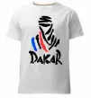 Чоловіча преміум футболка Раллі Дакар Білий фото