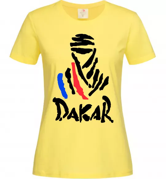 Женская футболка Раллі Дакар Лимонный фото