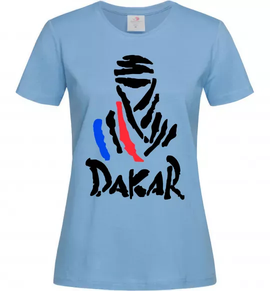 Женская футболка Раллі Дакар Голубой фото