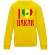 Дитячий світшот I love Dakar Сонячно жовтий фото
