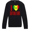 Дитячий світшот I love Dakar Чорний фото