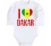Дитячий бодік I love Dakar Білий Дитячий бодік I love Dakar Білий фото