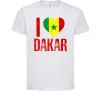 Детская футболка I love Dakar Белый фото