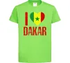 Детская футболка I love Dakar Лаймовый фото