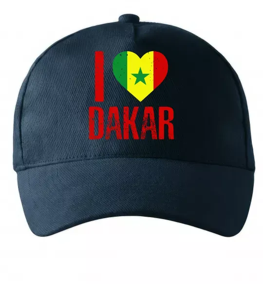 Кепка I love Dakar Темно-синий фото