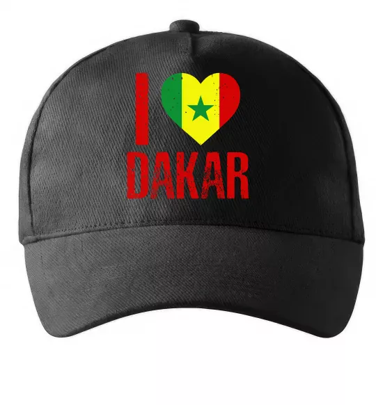 Кепка I love Dakar Черный фото