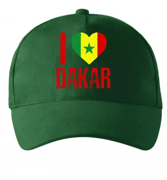 Кепка I love Dakar Темно-зеленый фото