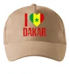 Кепка I love Dakar Песочный фото