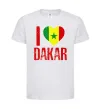 Дитяча футболка I love Dakar Білий фото