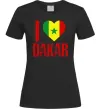 Жіноча футболка I love Dakar Чорний фото