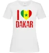 Жіноча футболка I love Dakar Білий фото