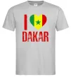 Чоловіча футболка I love Dakar Сірий фото