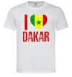 Чоловіча футболка I love Dakar Білий фото