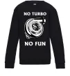 Дитячий світшот No turbo, no fun Чорний фото