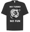 Футболка Оверсайз No turbo, no fun Черный фото