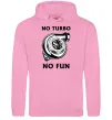 Мужская толстовка (худи) No turbo, no fun Розовый фото